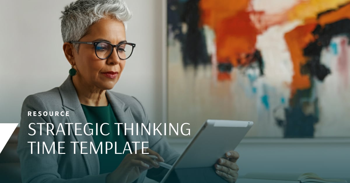 Strategic Thinking Time for Senior Leaders